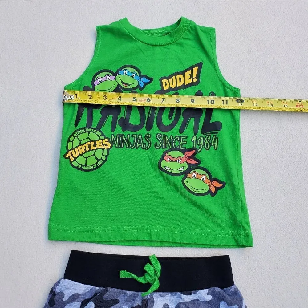 Nickelodeon Ninja Turtles tank top and shorts set Size 4T